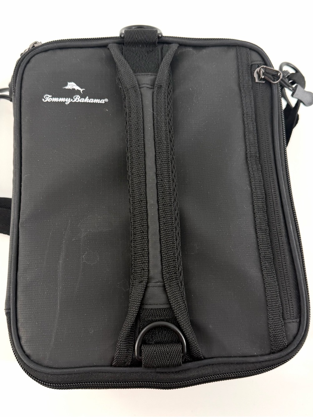 Tommy Bahama Black Expandable Lunch Bag Cooler Insulated Soft Sided